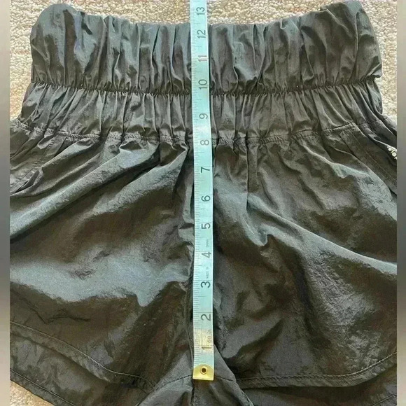FP Movement The Way Home High Rise Pull On Nylon Shorts, Size Small, Black - Picture 10 of 13